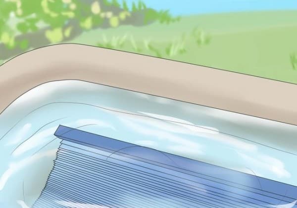 Plonger le store dans la baignoire