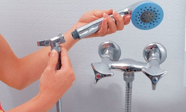 pommeau de douche LED