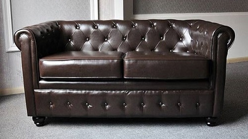 Canapé Chesterfield en cuir