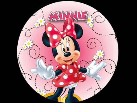 Décoration gâteau, azyme Minnie