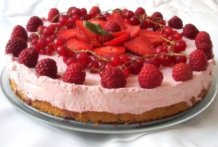 Décoration gâteau fruits