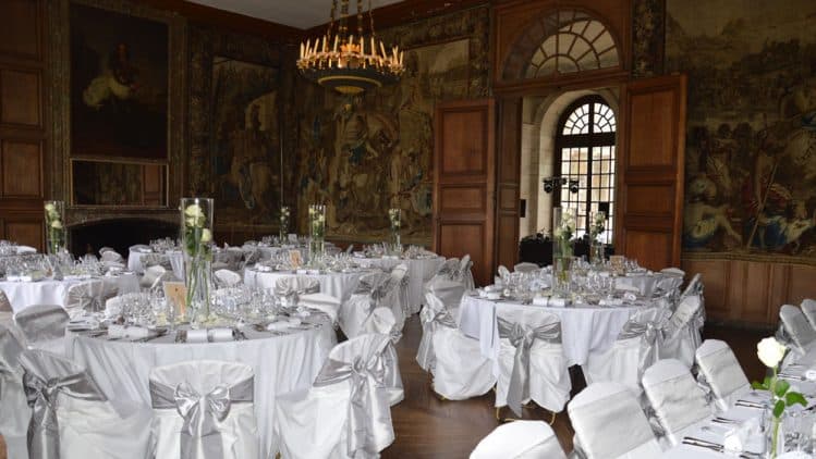 Décoration de mariage château