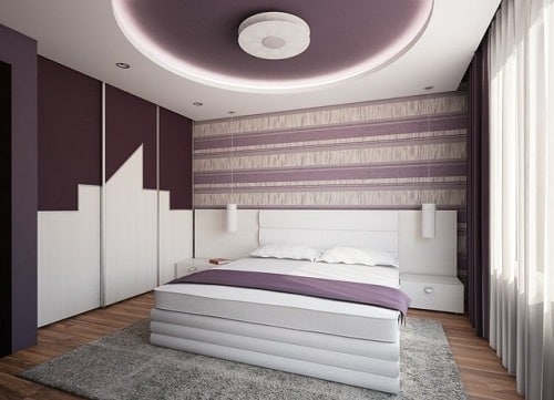 Le faux plafond en harmonie avec la déco de la chambre