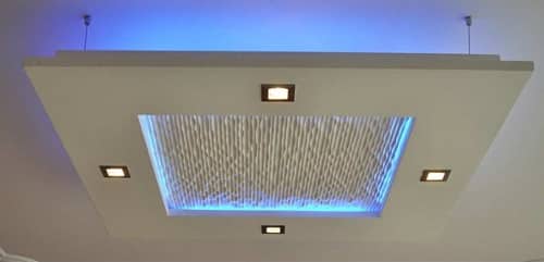 Plafond plâtre suspendu