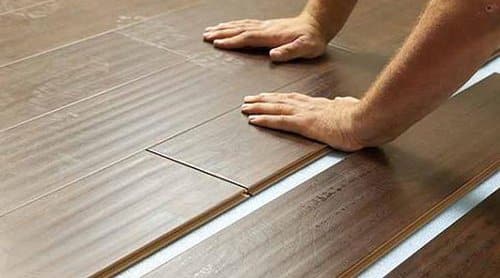 Pose parquet : flottante