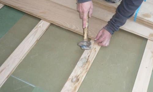 Pose parquet : sur lambourdes