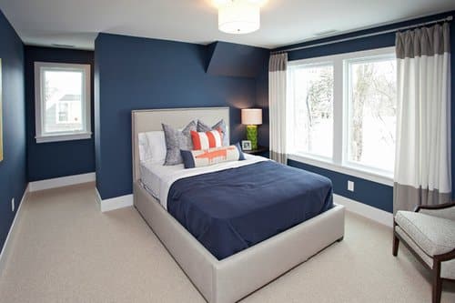 Peinture chambre : bleu